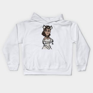 Lady Bella Cold Shoulder Cartoon Kids Hoodie